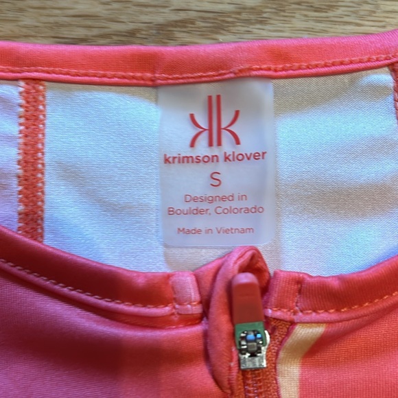 Krimson and Klover Vida shirt jersey. Small. Color is Sunburst Coral. - Picture 2 of 6
